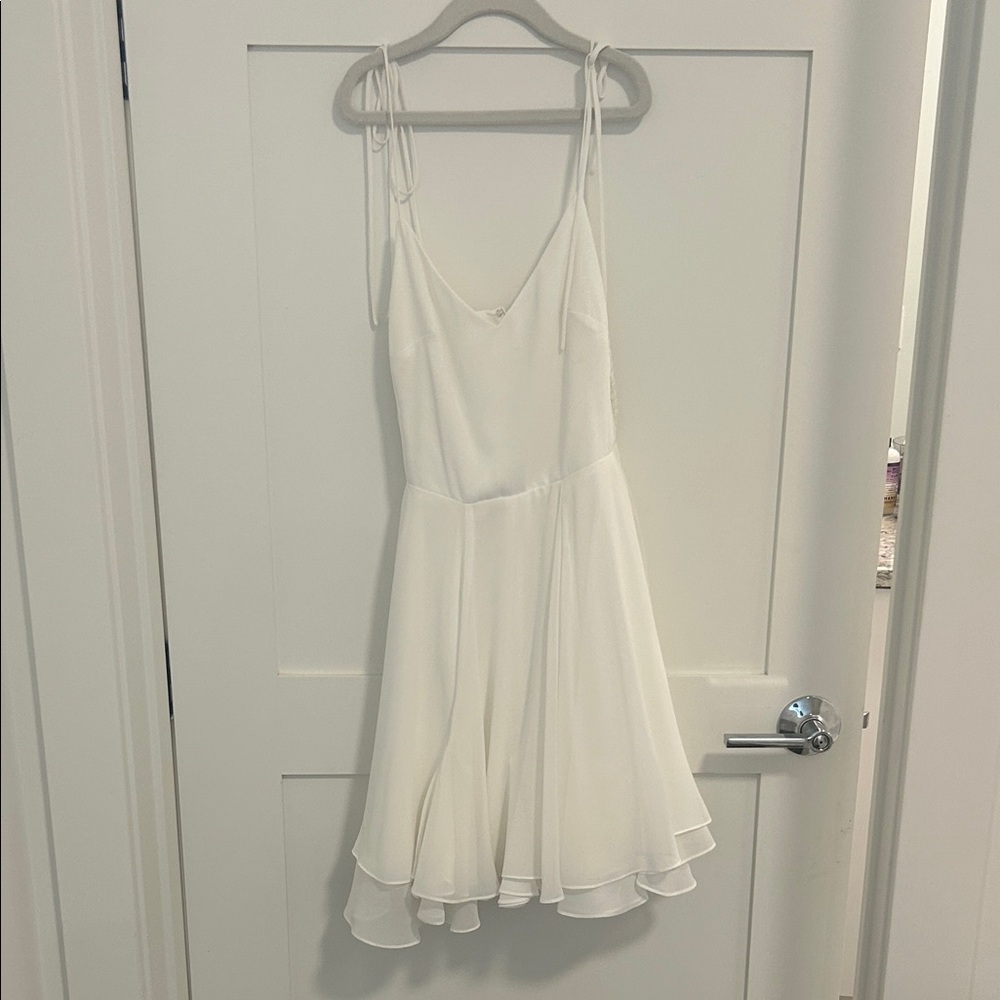 Amanda Uprichard Elegant White Sleeveless Dress